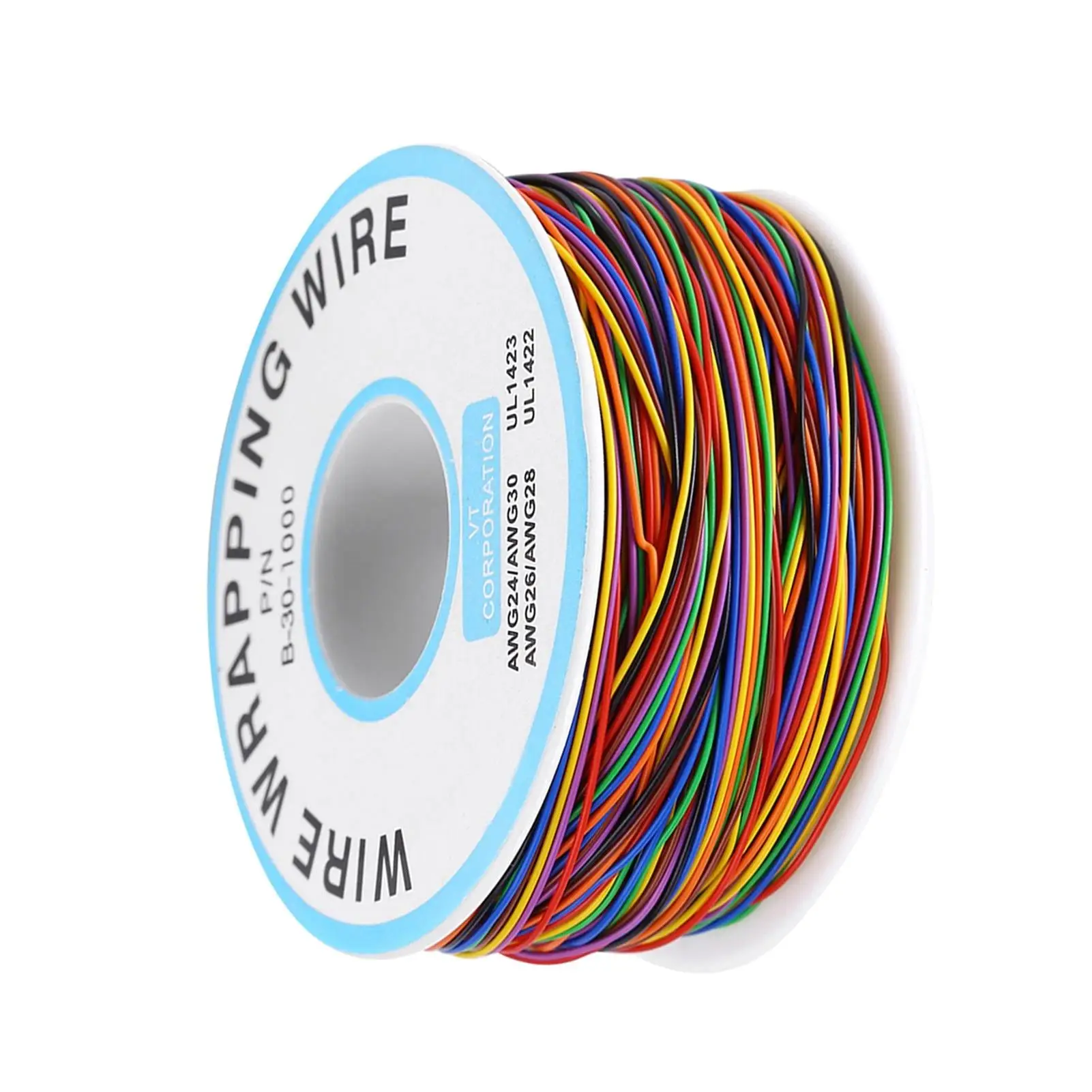 250M 8-Wire Colored Insulation Copper  Cable P/N B-30-1000 - Durable & Flexible Wiring