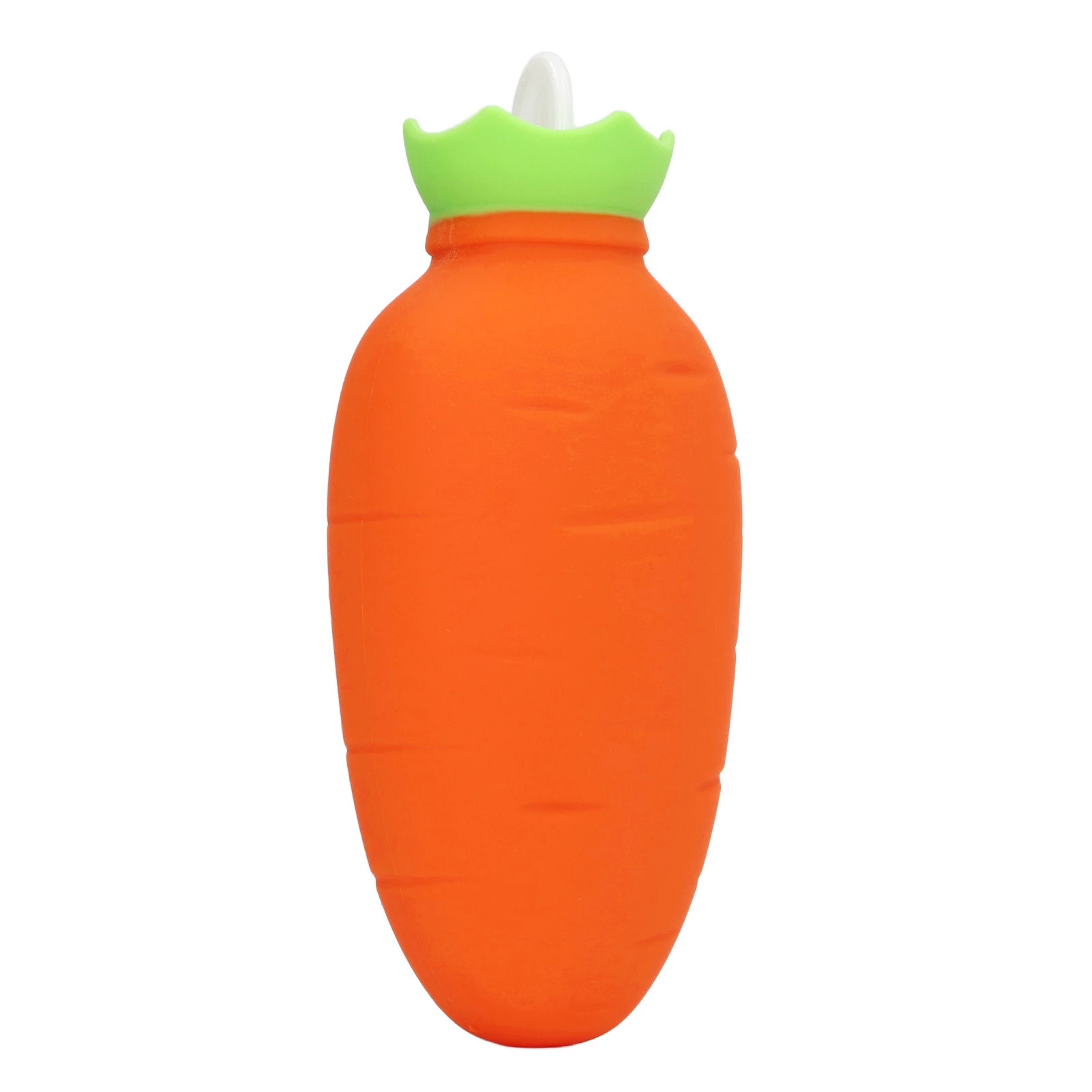 Hot Water Bottle Bag Carrot Shape Silicone Excellent Heat Preservation Hot Water Bag for Hot Water and Cold Water