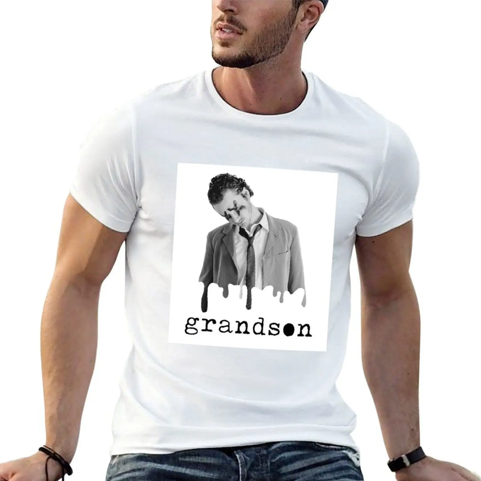 Grandson X music with drip effect T-Shirt anime t shirts Man t-shirt plain t shirts men
