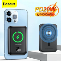 Baseus 10000mAh Magnetic Power Bank PD 30W 20W Spare Battery External Wireless Fast Charge for iPhone 14 13 12 Macsafe Powerbank