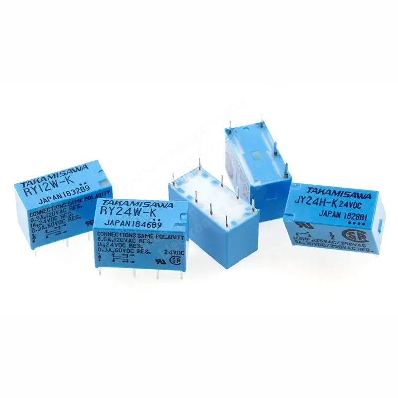10 قطع/مجموعة مرحلات طاقة DC5V 12V 24V 48V 8PIN RY5W-K RY12W-K RY24W-K RY48W-K JY5H-K JY12H-K JY24H-K