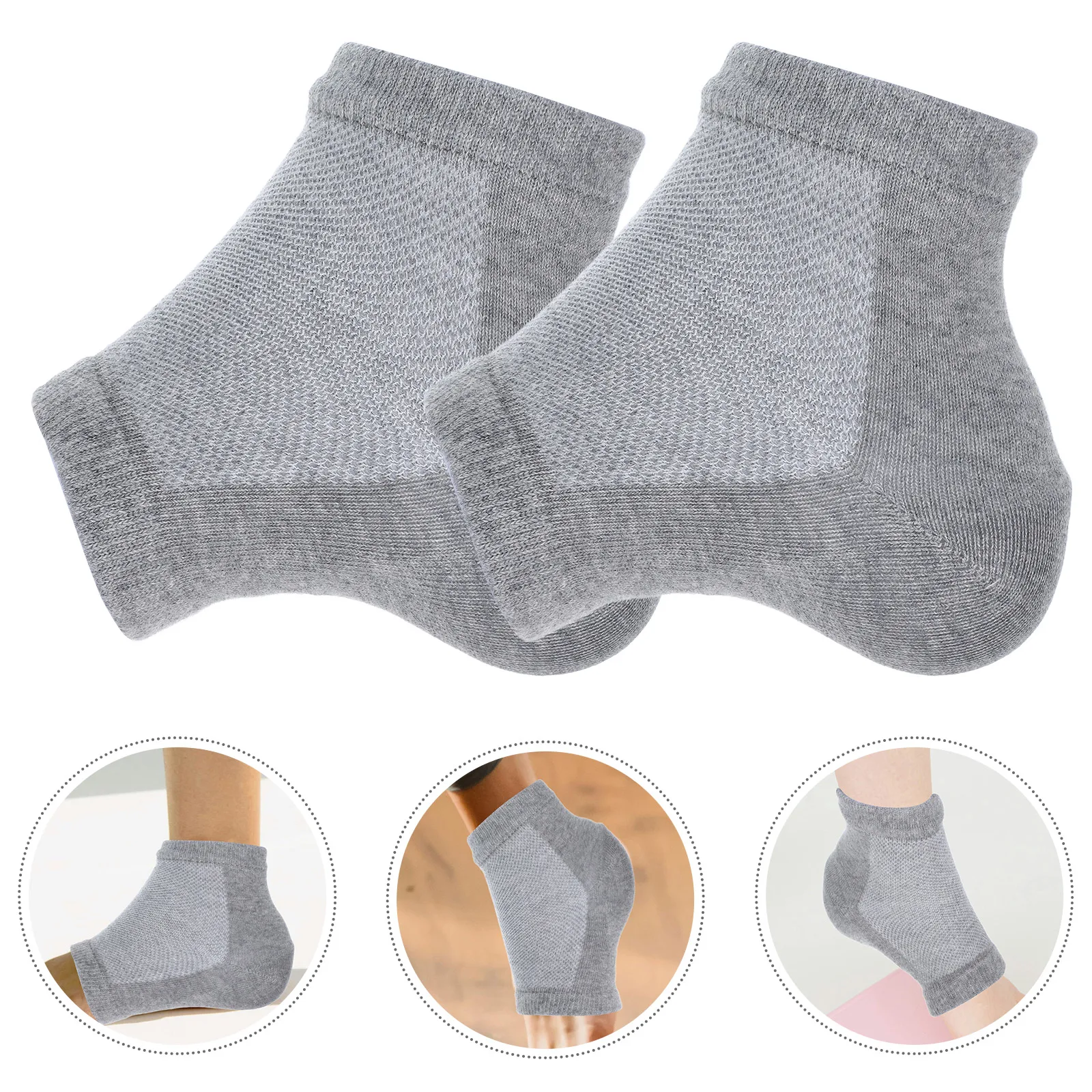 

Portable Breathable Height Increase Heel Pads Invisible Foot Cushion Sock Inserts for Enhanced Comfort and Support