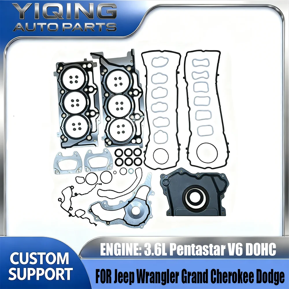 Full Engine Overhaul Gasket Seal Kit For Jeep Wrangler Grand Cherokee Dodge Charger Challenger Chrysler 300 2011–2019 3.6L V6