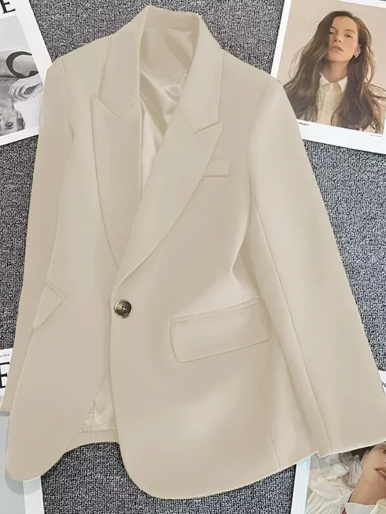 Chaqueta de mujer para primavera y otoño, Blazer informal de moda coreana, abrigos elegantes para oficina, ropa para mujer, novedad