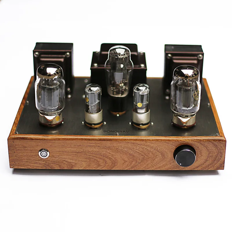 

Latest Log Shell 10W*2 Stereo 6N8P Push KT88 Vacuum Tube 5Z3PA Rectifier Single-ended Class A HIFI Home Speaker Audio Amplifier