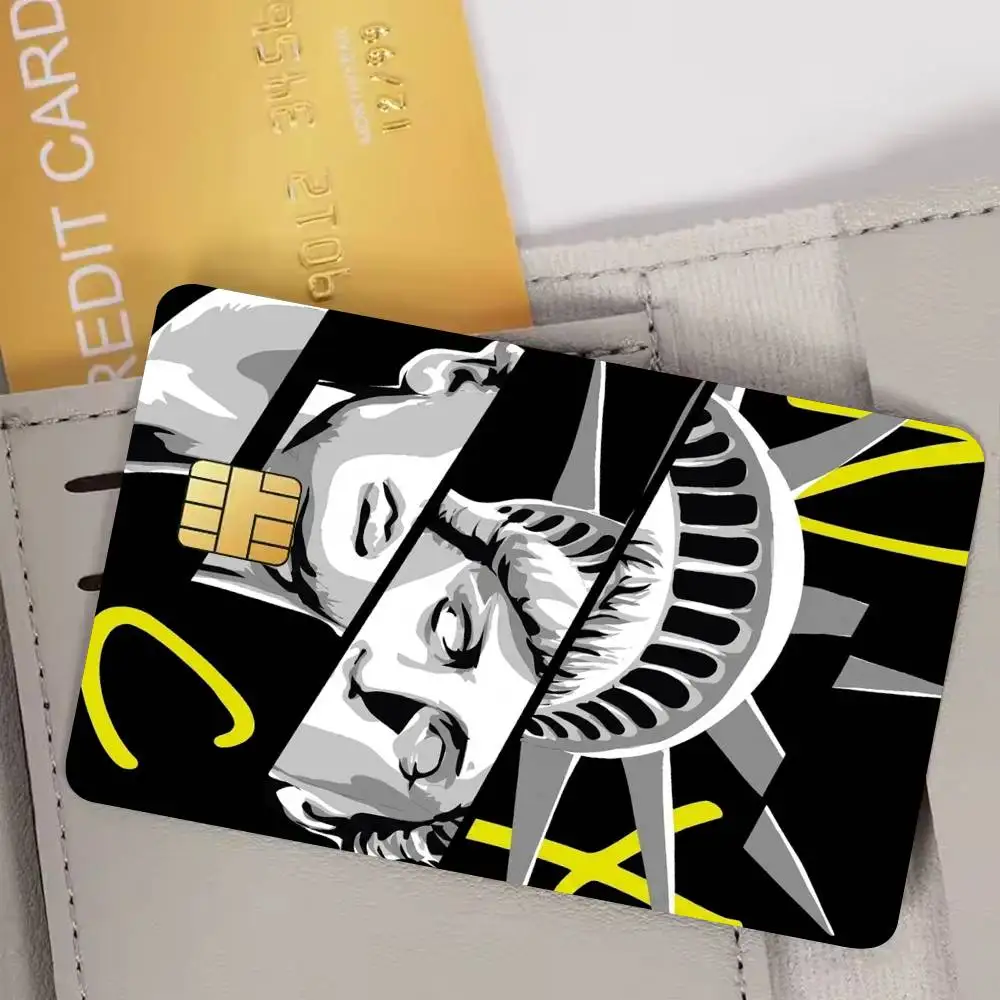 New York City Statue of Liberty Film Skin Cover Credit Card Stickers 4PCS Debit Front Decoration Bank Bus Pass Waterproof