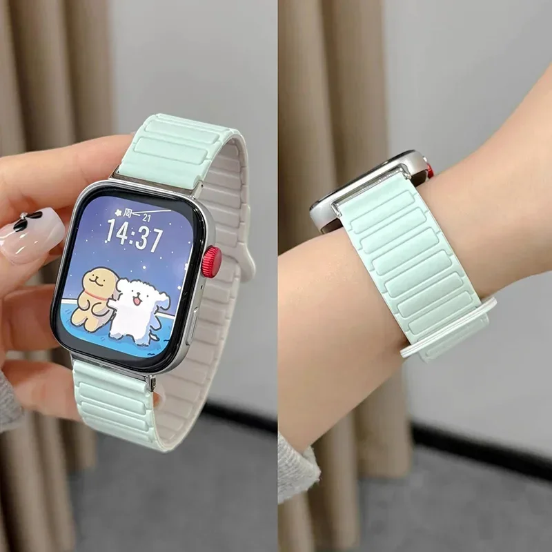 

Поп-спортивный магнитный ремешок для часов Huawei Fit 4 Pro, силиконовый браслет-браслет для Huawei Fit4 Fit3, петля-ремешок Correa Replaceme