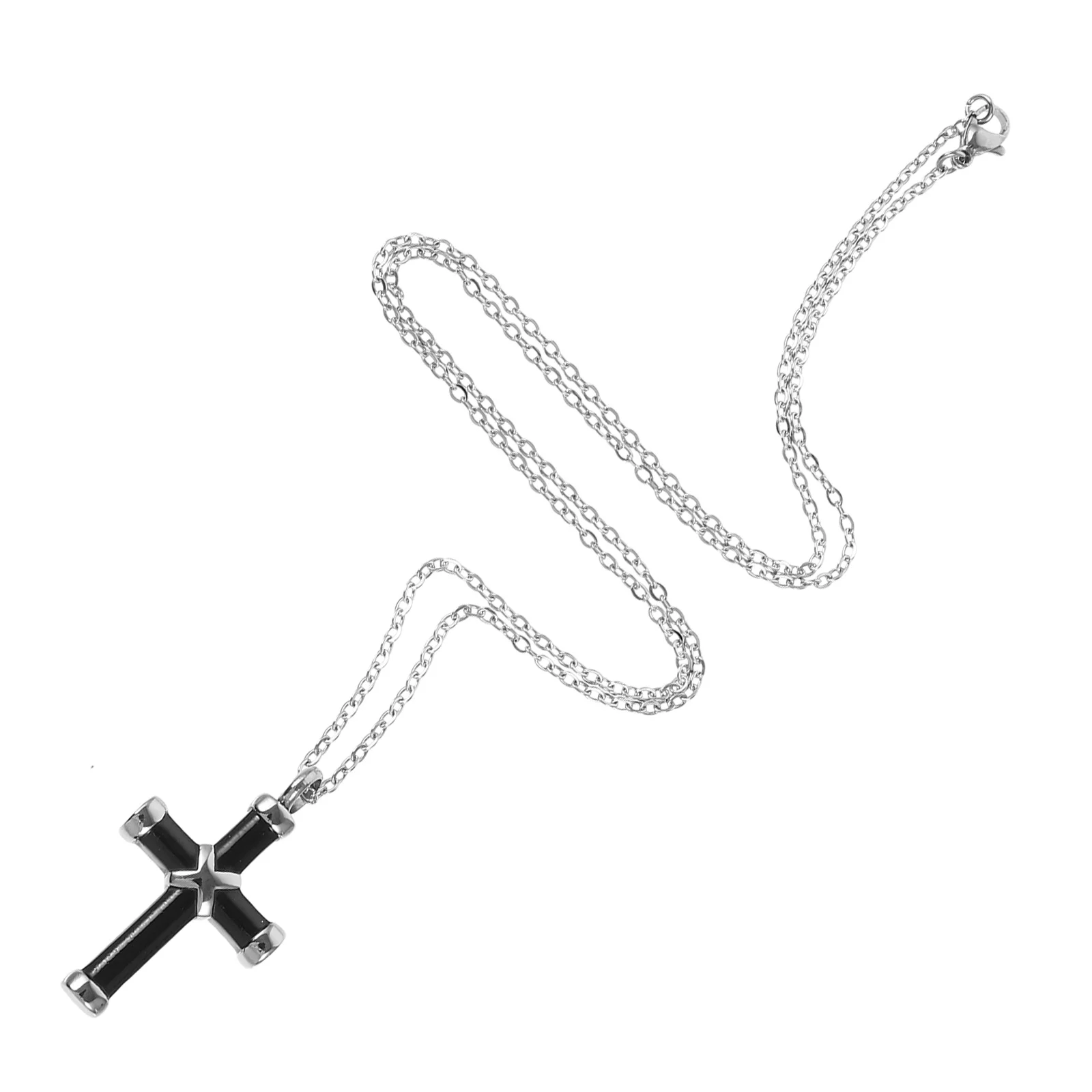 

Ashes Urn Necklace Stainless Steel Cross Pendant Memorial Cremation Jewelry Necklace for Ashes of Loved One Keepsakes