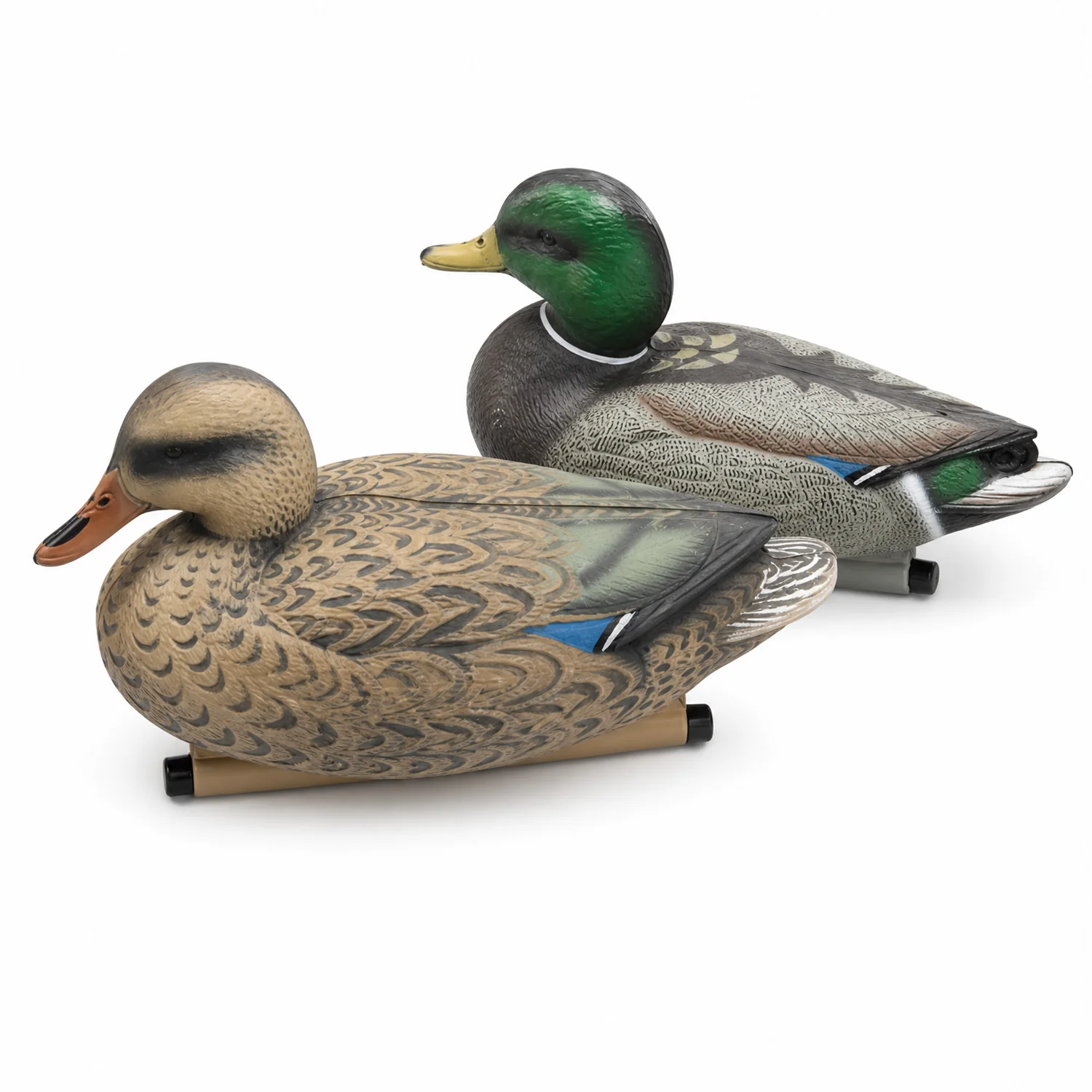Duck Decoys for Hunting Floating Mallard Decoy with Keel Realistic Waterfowl Lure Outdoor Hunting Supplies for Ponds GUGULUZA
