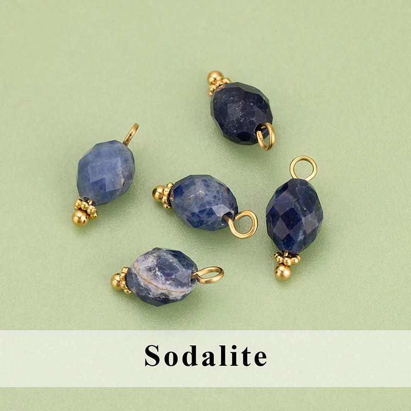 assoonas, 10 Stück/Lot, MG75, Schmuckzubehör, Edelstahl, Naturstein, Anhänger, handgefertigt, Schmuckherstellung, DIY-Anhänger – Detail 1