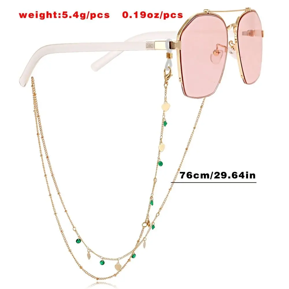 Neck Strap String Mask Lanyard Hanging Neck Metal Chain Flower Sunglasses Chains Metal Glasses Chain Mask Chain Spectacle Cord