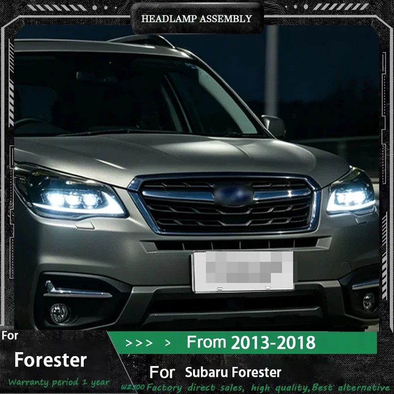 LED HeadLights for SUBARU Forester 2013-2018 new style full led DRL Car head lamp Assembly Signal Auto Accessories Modified Lamp