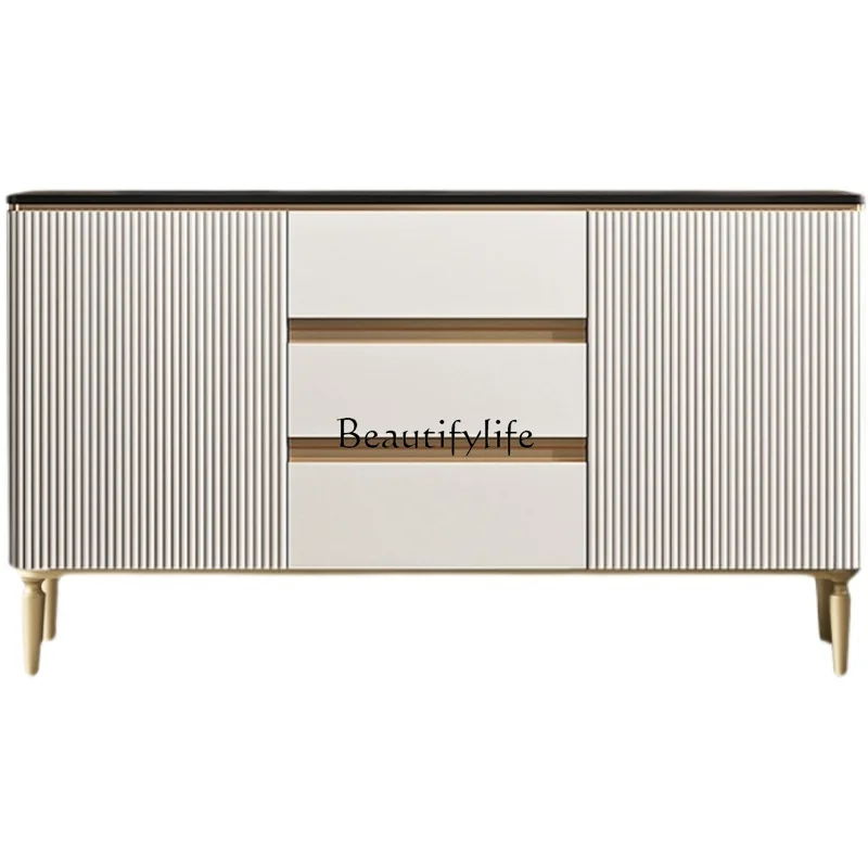 

Mild Luxury Marble Sideboard Cabinet Modern Minimalist Wall Partition Decorative Storage Cabinet