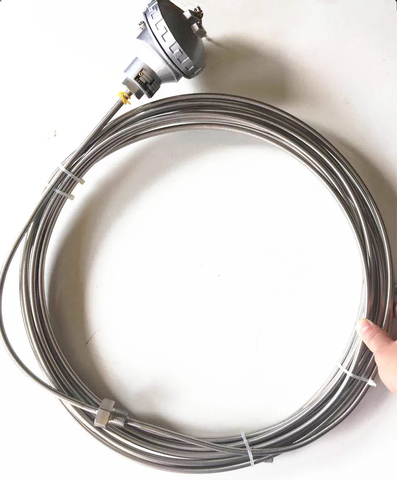 

K-Type Armored Thermocouple Temperature Measuring Rod Diameter 6mm Length 6M High Temperature Measurement