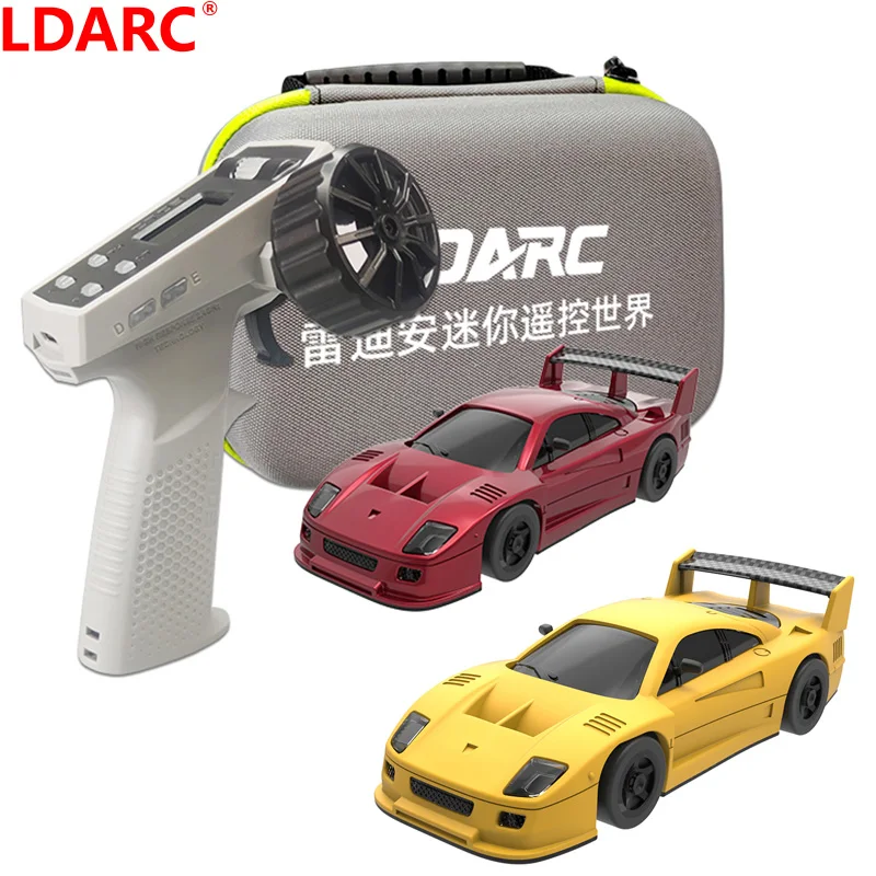 LDARC S100 Professionale Scala 1:64 RC Drift Mosquito Auto Trazione posteriore Sterzo a scala intera Modello statico Grado Aspetto Giocattolo