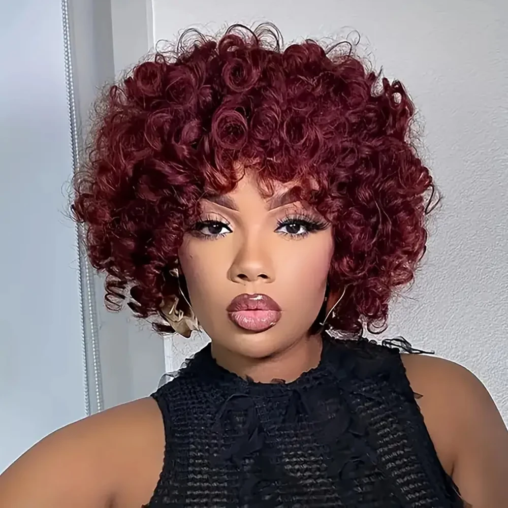 Bob Curly Pixie Wig… - image