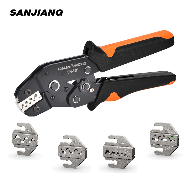 Jogo de Friso das Maxilas do Alicate para Vh3.96 Tubo Isolação Terminais Fotovoltaicos Braçadeira Elétrica Mini Conjunto de Ferramentas Manuais Sn58b