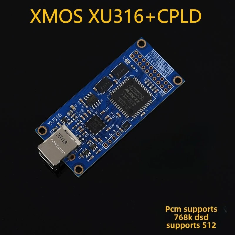 XMOS XU316 USB digital interface, support MQA compatible Amanero Italian daughter card 4-layer board