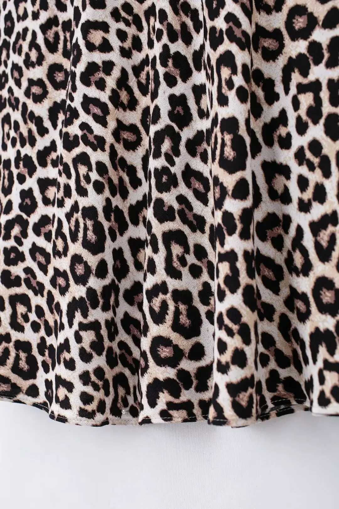 Faldas Midi con estampado de leopardo para Mujer, faldas Vintage de cintura alta, moda elegante, otoño, 2024