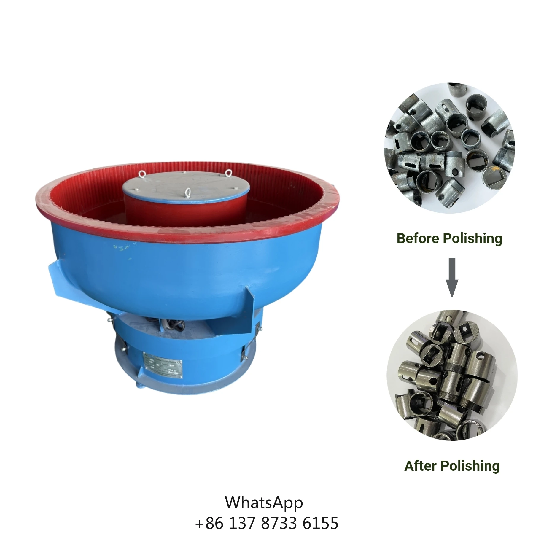 Factory Price Aluminum Metal Grinding Vibrating Barrel Polishing Machine For Finishing