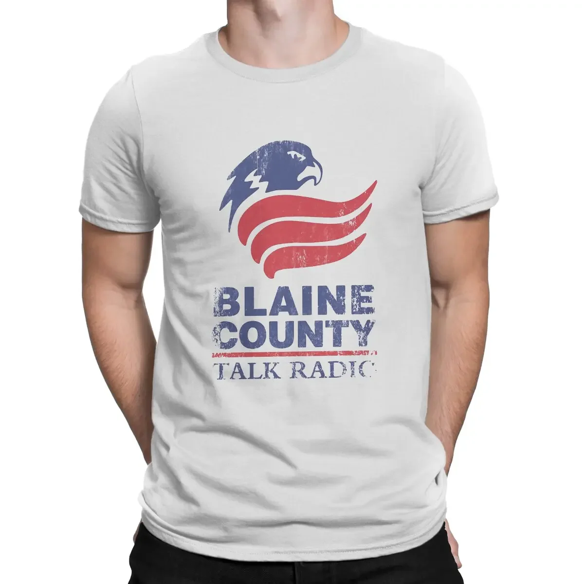 Grand Theft Auto GTA Polyester TShirt Blaine County Talk Radio Elegant Homme Men Tee Ofertas Big Sale heavyweight Informal 2024