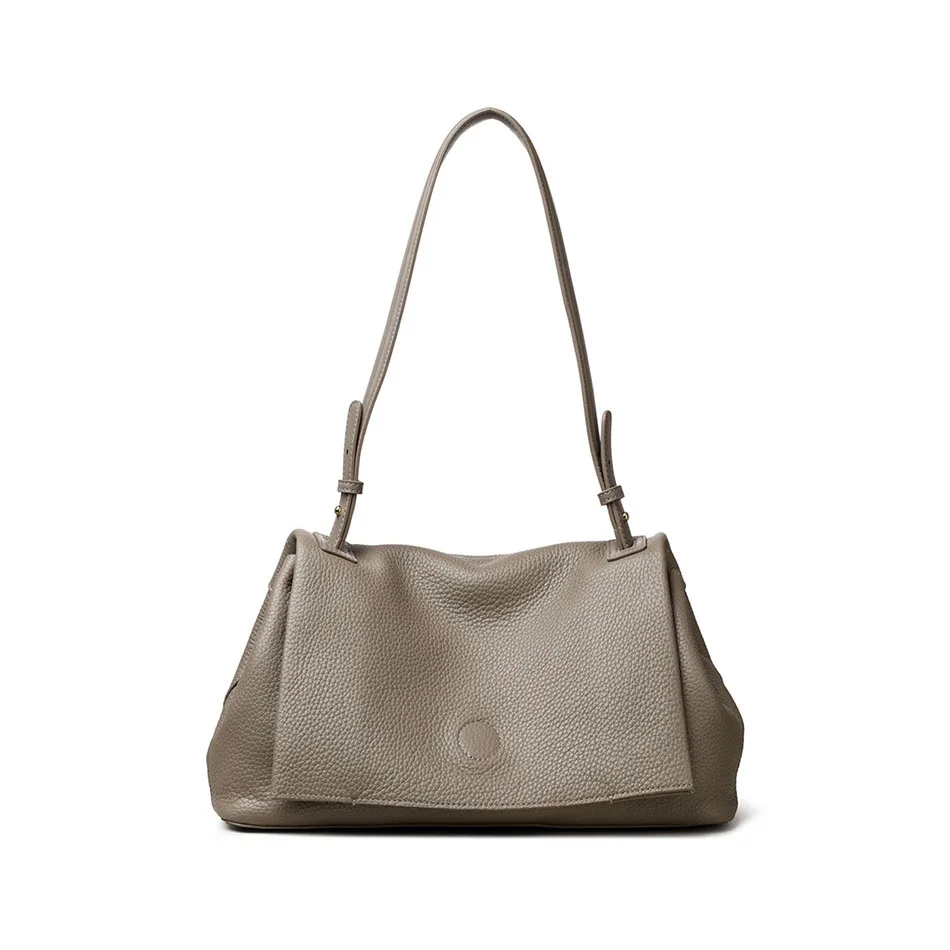 

New women's single-shoulder bag, TOGO top layer cowhide tote bag, high-end simple casual bag, large-capacity commuting handbag