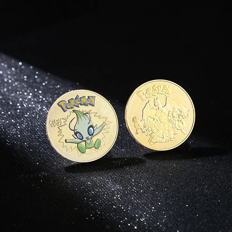 Pokemon Anime Vergoldete Gedenkmünze Pikachu Charizard Mewtwo Goldmünze Spielesammlung Pokemon Geburtstagsgeschenke