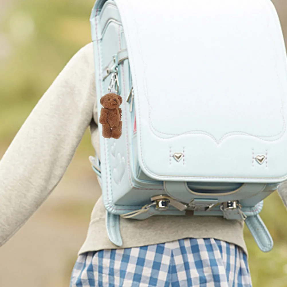 

8Pcs Mini Soft Bear Keychain Small 6Cm Bears for Wedding Valentine Birthday Party DIY Decor Tiny Stuffed Bear