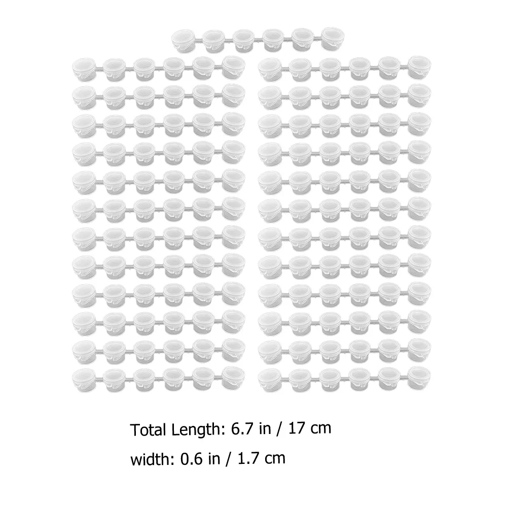 25 Pcs Paint Empty Box Case Container Mini Pigment Watercolor Sub-packing Pans Plastic Travel