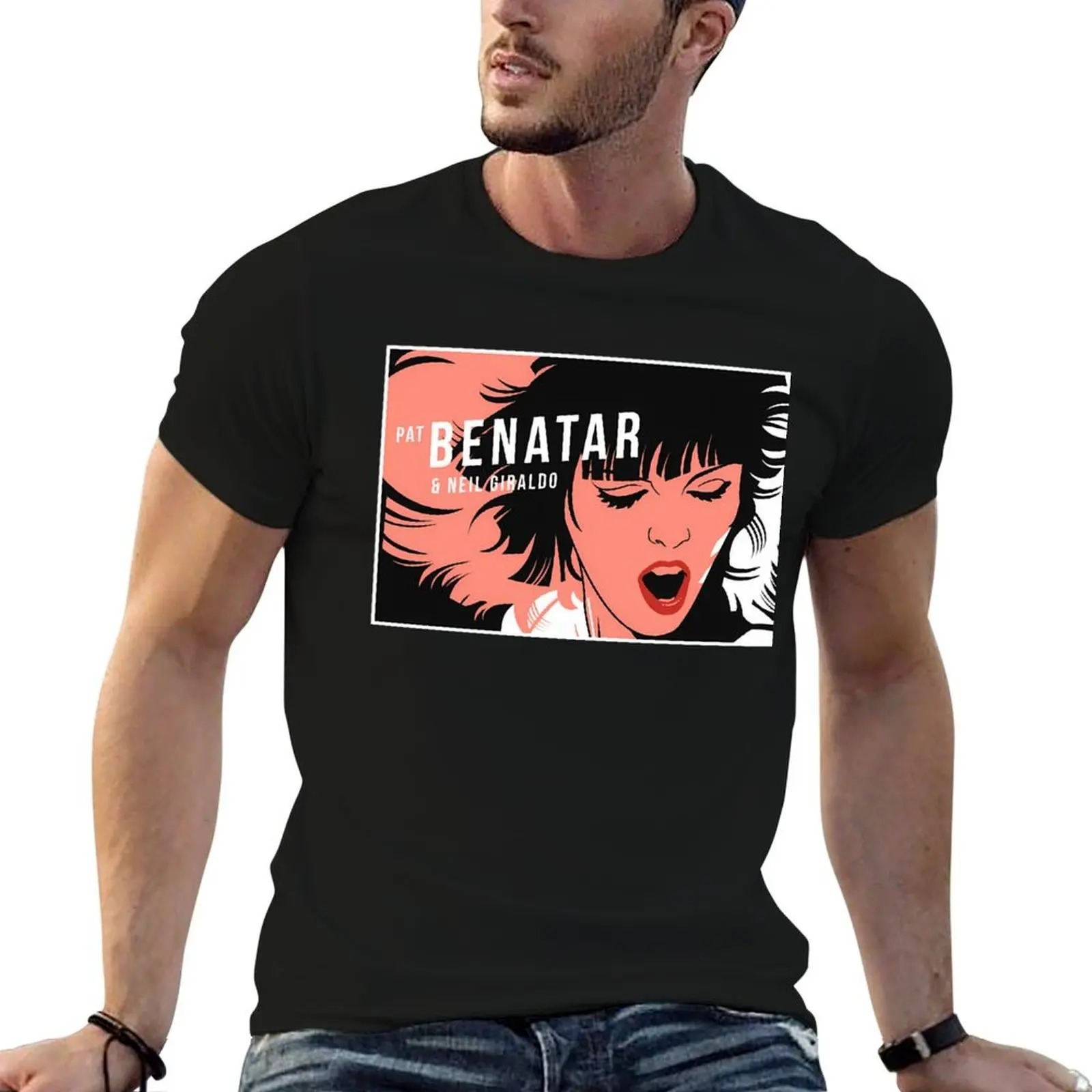 

PAT BENATAR T-Shirt t shirts for man cotton black cotton t-shirt plain for man package t shirts cotton 100% T-shirt