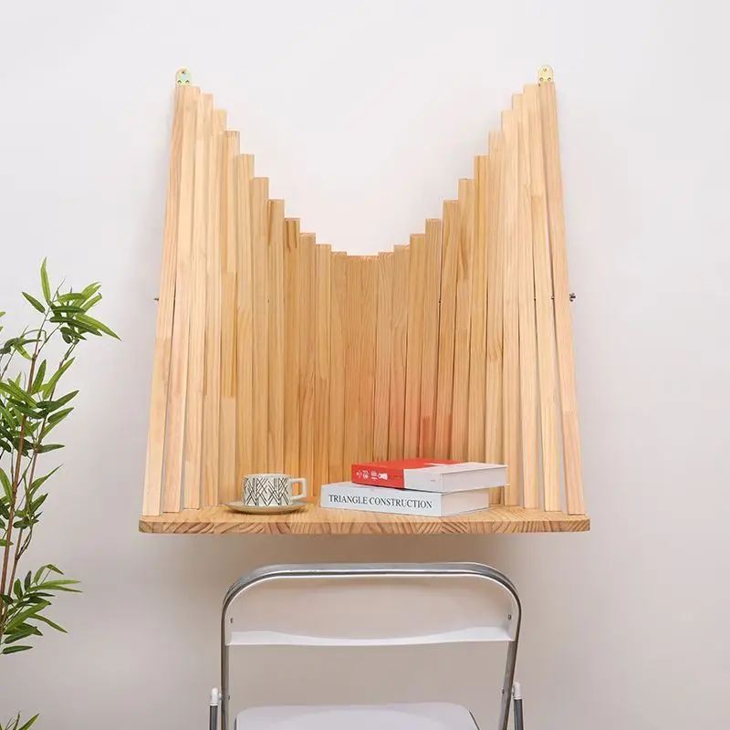 

Household small apartment wall computer desk wall notebook table wall bookshelf
