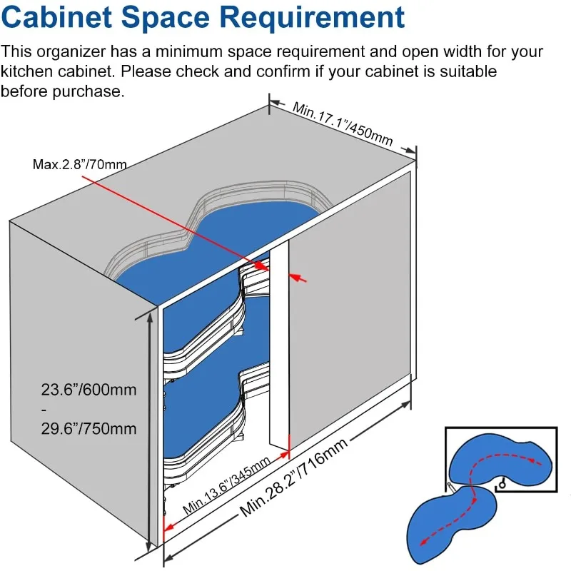 Swing Pull Out Organizer for 32