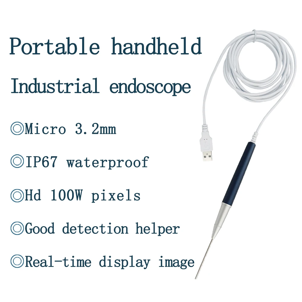 OV9734 Best Sell Mini 3.2mm HD 100W Pixel Endoscope Camera Module for Pipeline Channel Detection for Industrial Testing