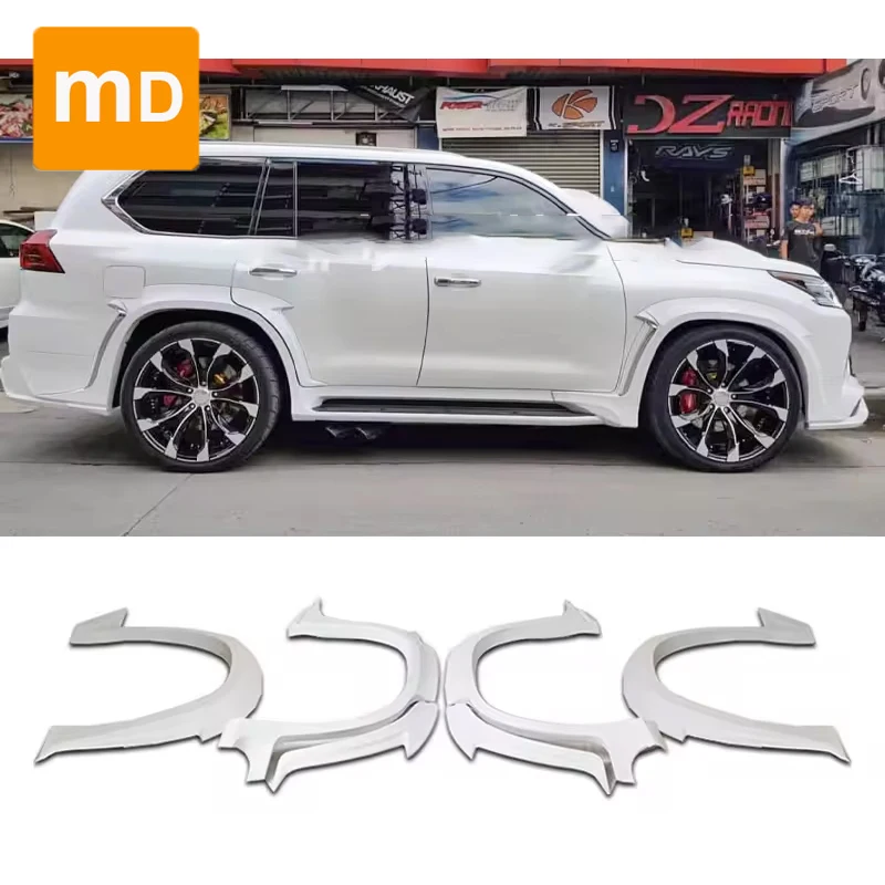 For WALD Type Carbon Fiber Front and Rear Widebody Wheel-brow Body Kit Guard Car Accessories Upgrade