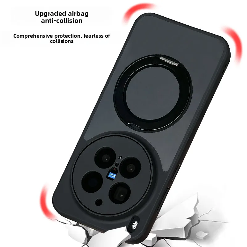 Etui na VIVO X300 Ultra X300 Pro Nowe Matowe Przezroczyste Magnetyczne Etui z Podstawką PC do VIVO X300S z Obsługą Bezprzewodowego Ładowania Funda — zdjęcie produktu 5