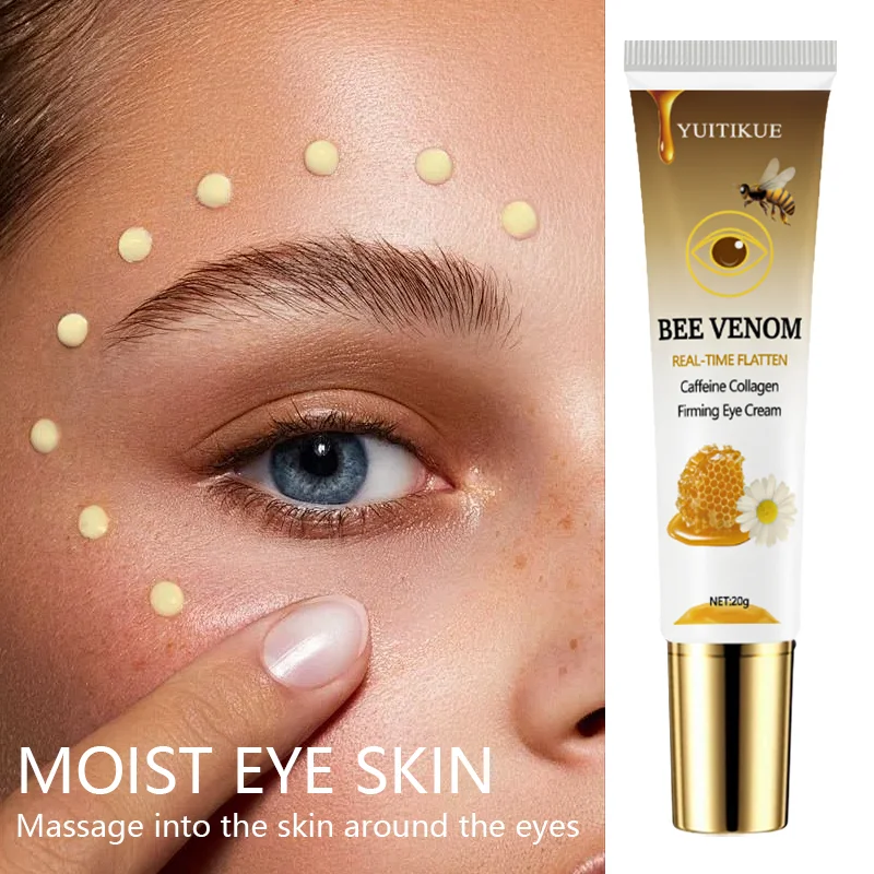 كريم عين بي فينوم لتقليل الهالات السوداء والجلد الثابت، مصل إصلاح فوري للعين للعناية بجمال العين