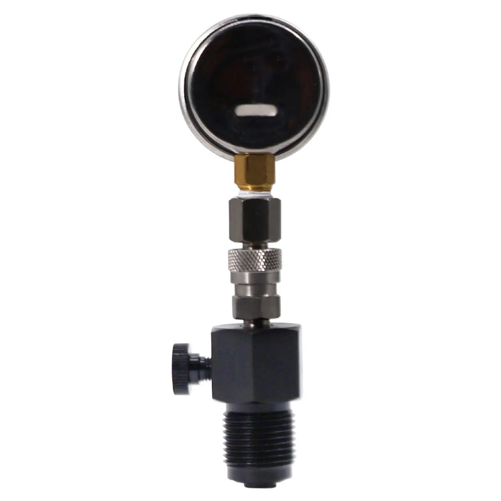 Picture 5: Durable Stainless Steel Pressure Gauge for DIN Tank Scuba Tool with Release Valve for Diving BCD