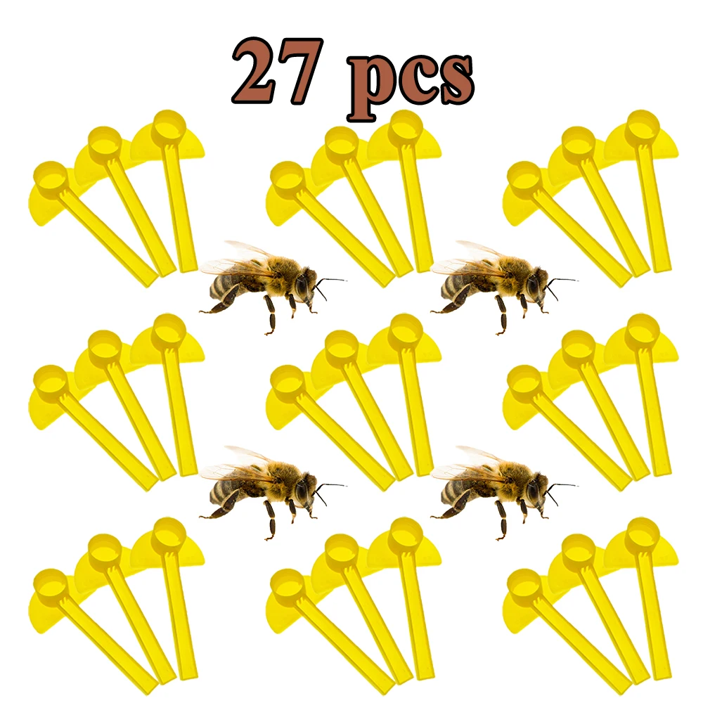 27PCS Honey Bee Feeder Plastic Adaptor 30mm Mineral Water Bottle‌ Feeding Entrance In Hive Suger Beekeeping Tools Supplies