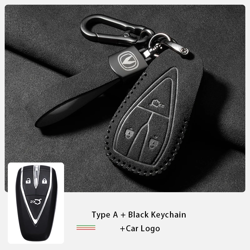 Sport Suede Leather Car Remote Key Case Cover For Changan CS35 Plus CS55 PLUS CS75 PLUS Eado UNI-T X5 X7 EV 2019 2020 2020 Car