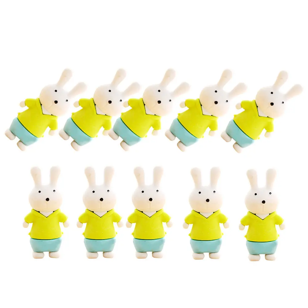 

16Pcs Cartoon Rabbit Erasers Mini Creative Lovely Rubber Multi-Use for Kids Study Stationery Erasers for Kids Student Stationery