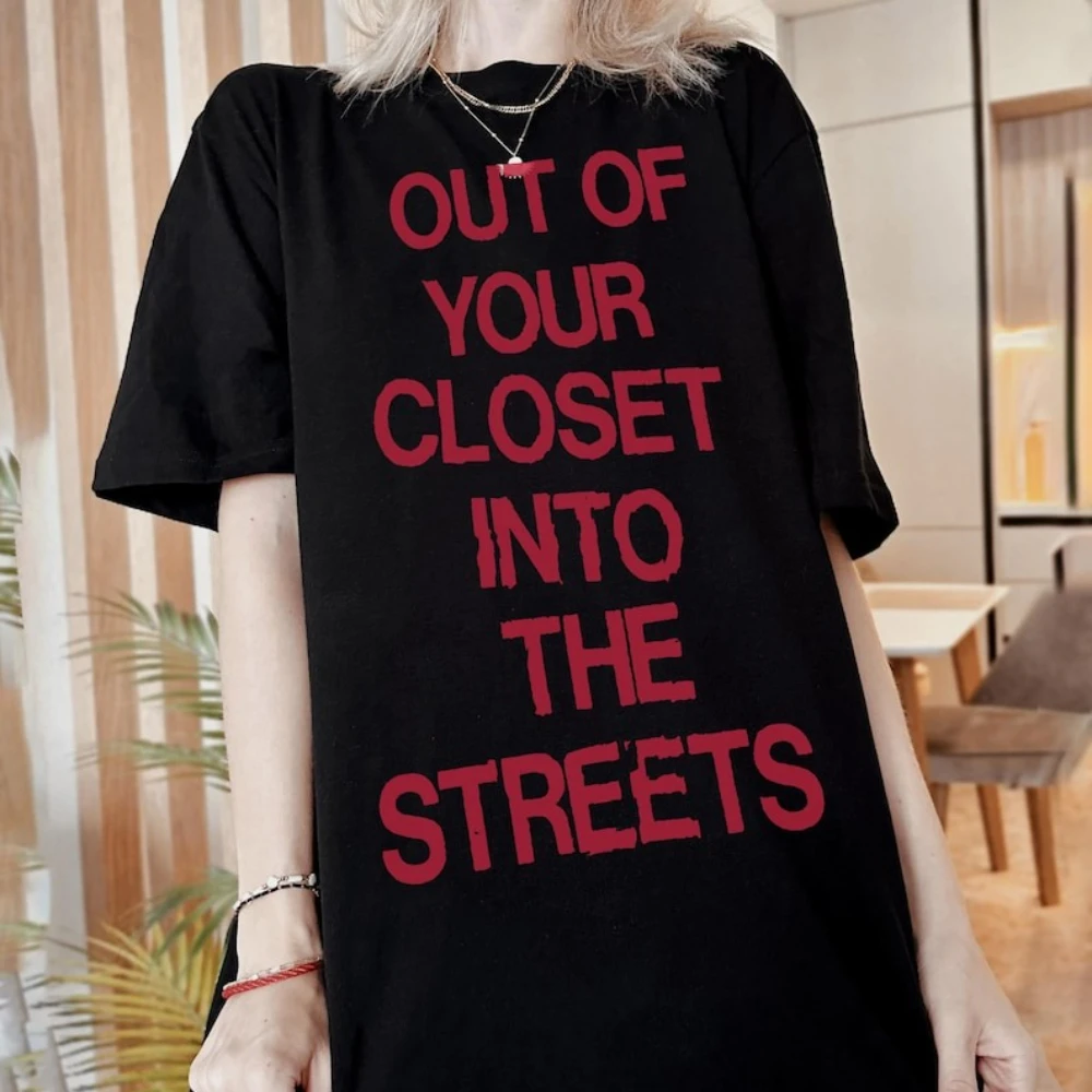قميص Queer Liberation Y2K قميص فاسق 90s Alt Anarchist تي شيرت ثورة الفوضى تي شيرت Emo Riot الفوضى Weirdcore تي شيرت Y2K