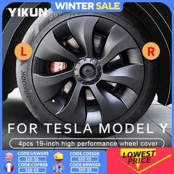 4 Stuks Wieldop Prestaties Vervanging Voor Tesla Model Y 19 Inch Wieldoppen Auto Wieldop Volledige Cover Accessorie 2023 2024