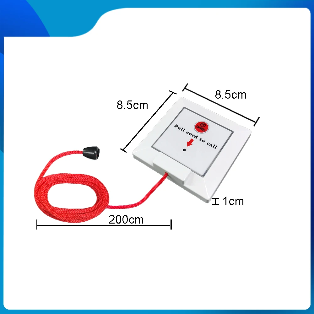 Wireless Call Button Pull Cord for Nurse Pager System Hospital Clinic Ward