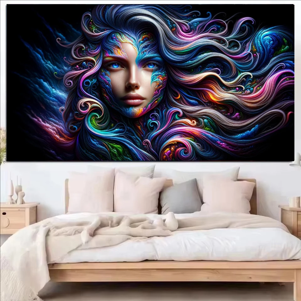 ocean goddess surreal woman figure DIY 5D Diamond Painting Large Size Mosaic Embroidery Cross Stitch Kits For Home Decor image 3