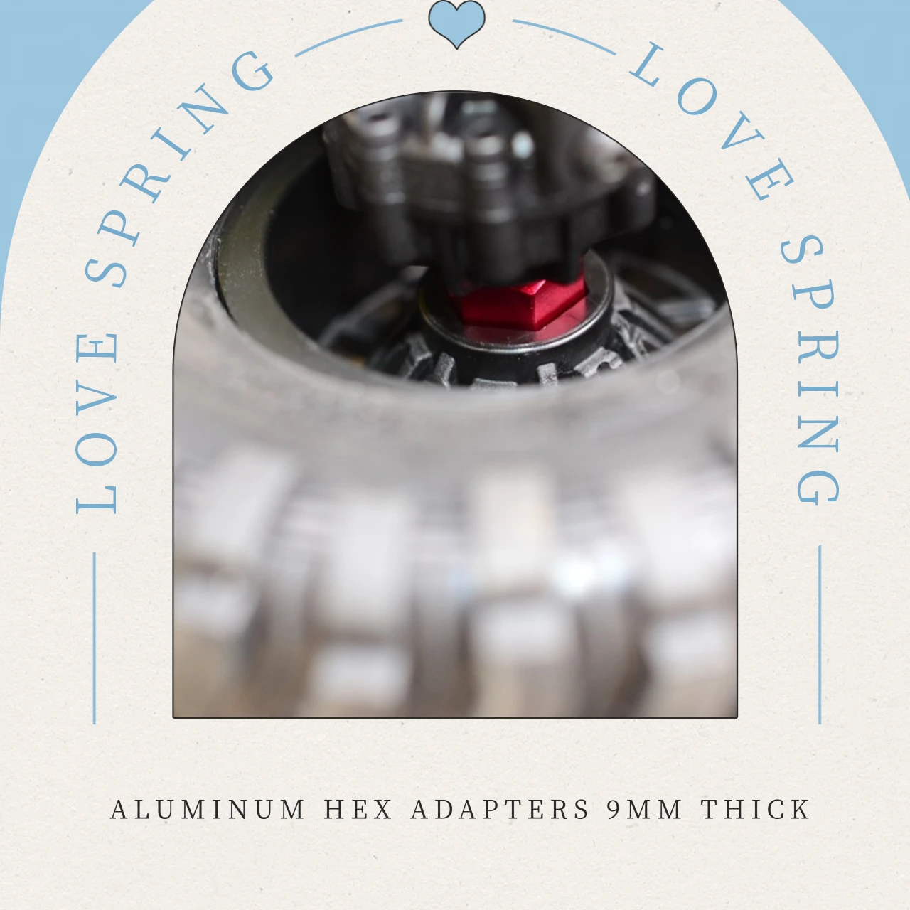 Adaptadores hexagonales de aluminio de 9 mm de grosor (8269) para 1/10 TRX4 Defender, TRX-6 Mercedes-Benz