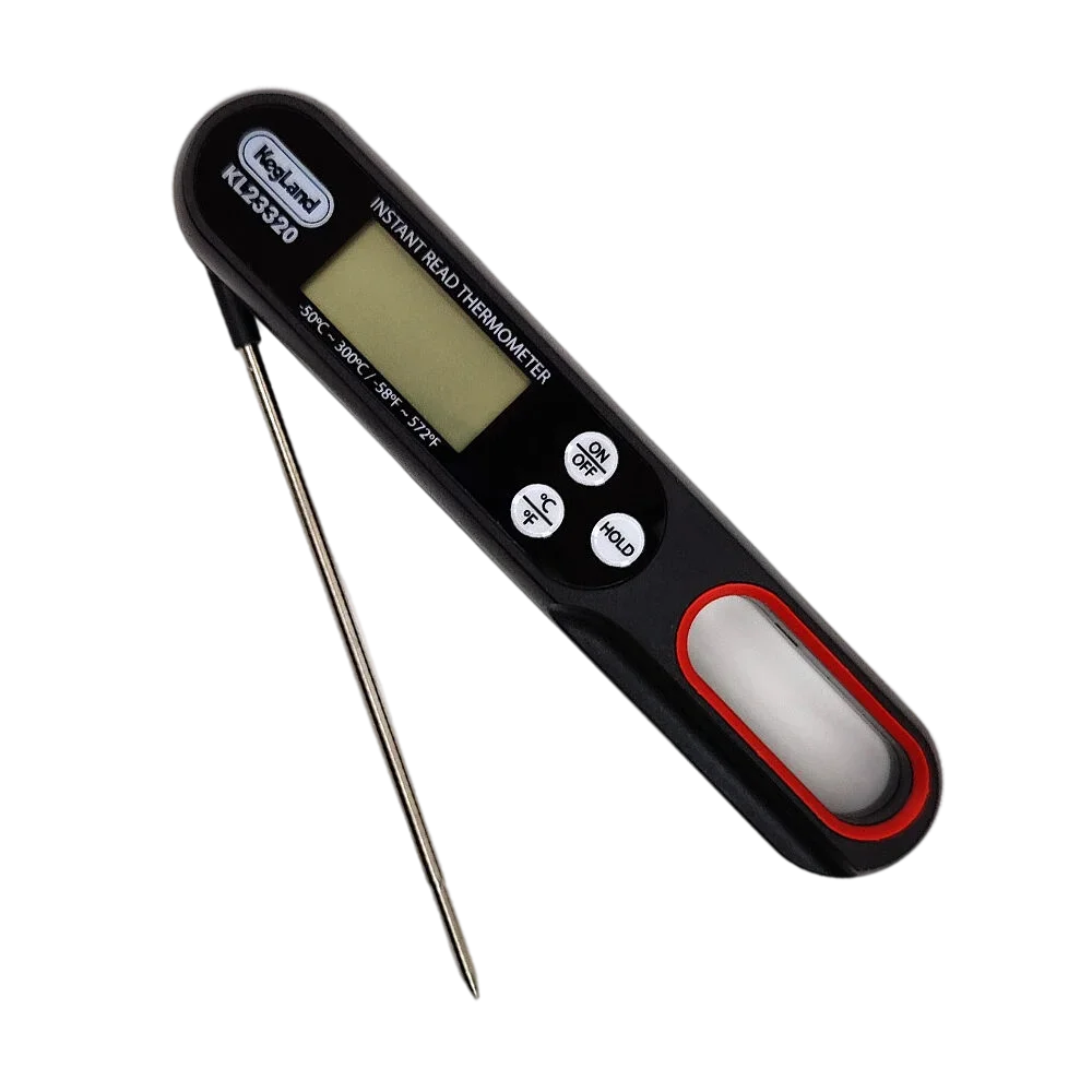 KegLand Digital Instant Read Thermometer with Folding Probe Without Battery Beer Home Brewing