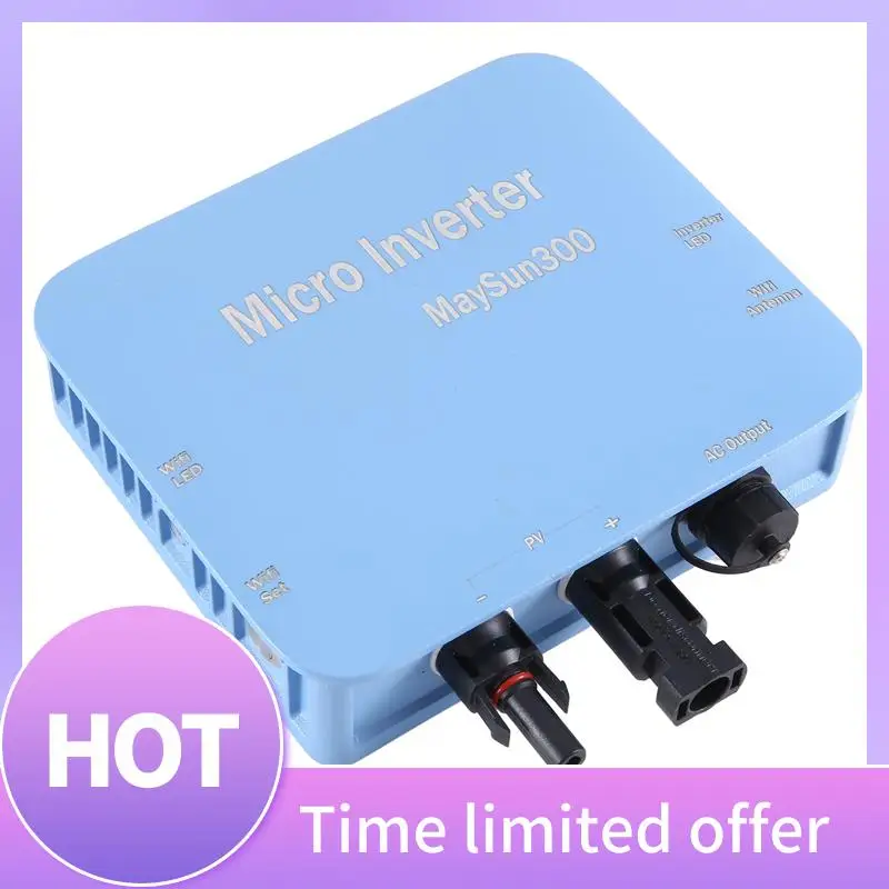 

ABFN-300W Micro-Type Solar Panel Smart Inverter Pure Sine Wave Home Inverter 36V MPPT On Grid Tie Inverter - EU Plug Easy Instal
