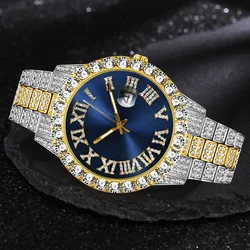 Iced Out Watch Men Luxury Brand Full Diamond orologi da uomo AAA CZ orologio da uomo al quarzo impermeabile Hip Hop orologio maschile regalo per uomo