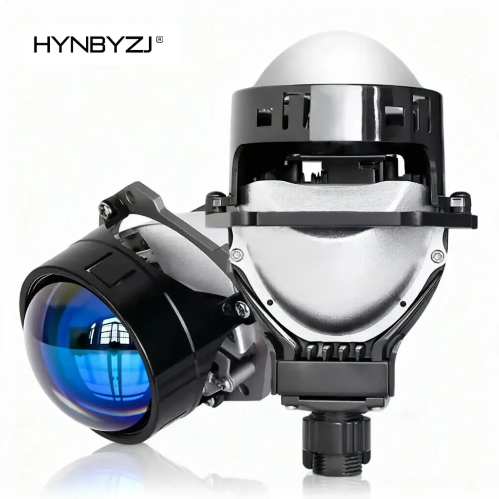

2pcs Bi LED Projector Headlight with Halo 3 Inch 160W High Power Dual Beam Car LED Headlight H4 H7 H11 Upgrade Kit 12V 24V