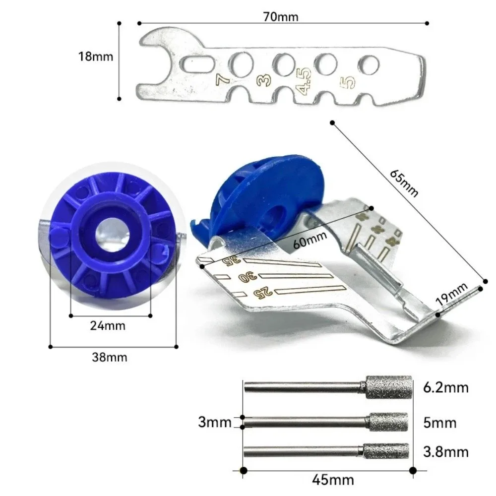 

Электрическая точилка для цепей с регулируемым углом, портативная конструкция, инструмент для заточки цепей с покрытым колесом, насадка для полировки, профессиональная модель